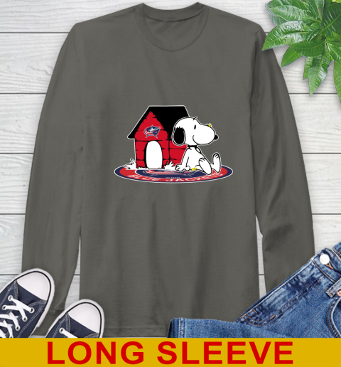 NHL Hockey Columbus Blue Jackets Snoopy The Peanuts Movie Shirt Long Sleeve T-Shirt 8