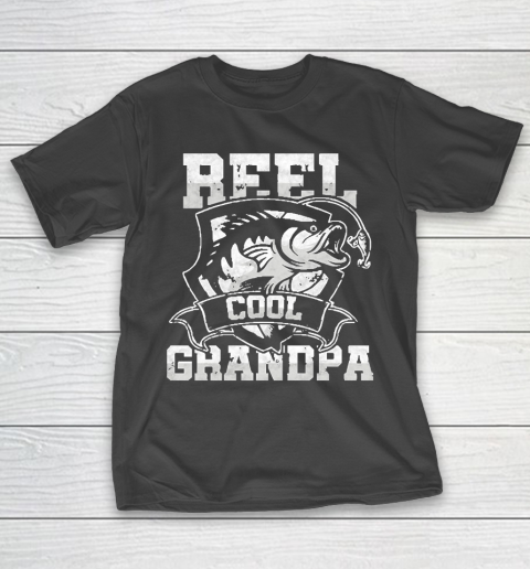 Grandpa Funny Gift Apparel  Fisherman Grandfather Angler Reel Cool Grandpa T-Shirt