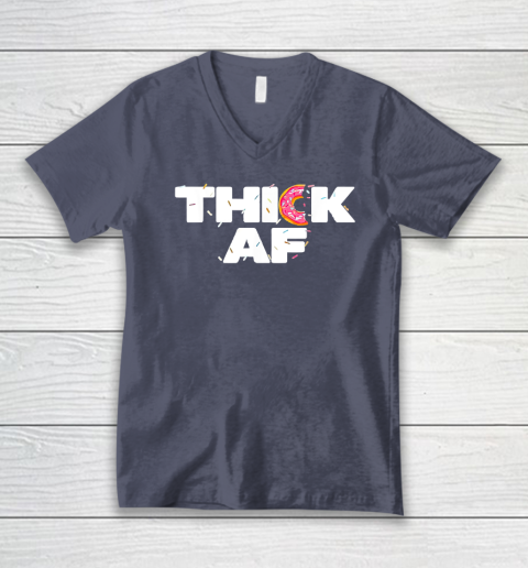 Thick AF Funny Donut Fitness Weightlifting V-Neck T-Shirt 6