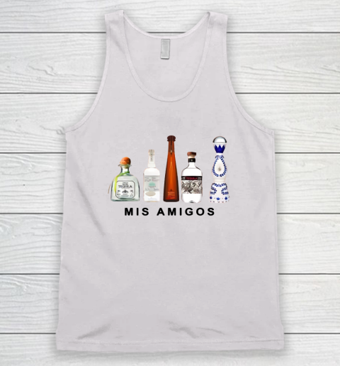 Mis Amigos Tequila Funny Trendy Sarcastic Tank Top