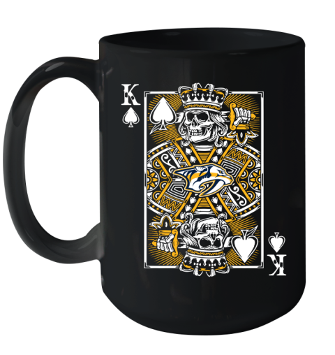 Nashville Predators NHL Hockey The King Of Spades Death Cards Shirt Ceramic Mug 15oz