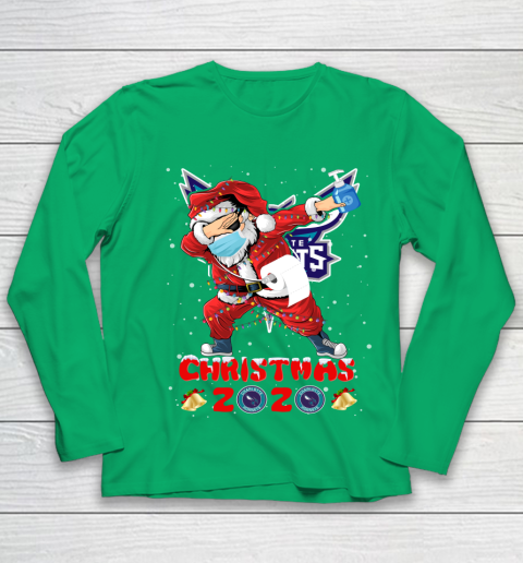Charlotte Hornets Funny Santa Claus Dabbing Christmas 2020 NBA Youth Long Sleeve 4
