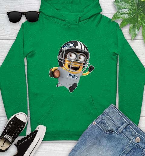 NFL Seattle Seahawks Minions Disney Football Sports Youth Hoodie 7