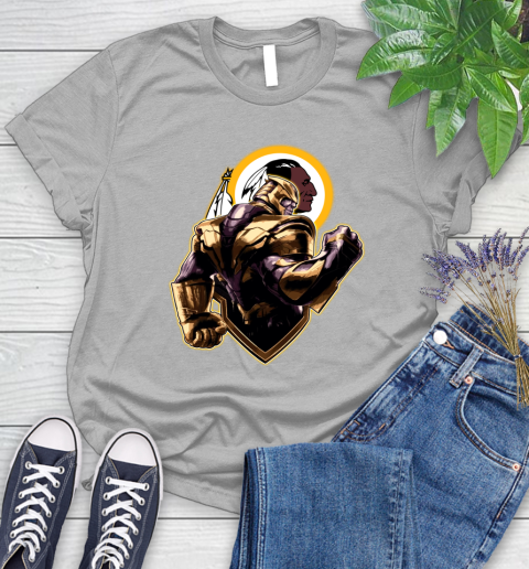 NFL Thanos Avengers Endgame Football Sports Washington Redskins Women's T-Shirt 5