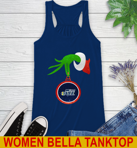 Utah Jazz Grinch Merry Christmas NBA Basketball Racerback Tank 9