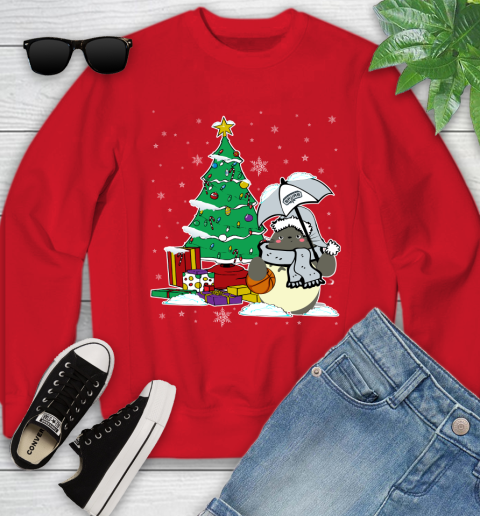 San Antonio Spurs NBA Basketball Cute Tonari No Totoro Christmas Sports Youth Sweatshirt 8