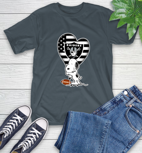 Oakland Raiders NFL Football The Peanuts Movie Adorable Snoopy T-Shirt 9