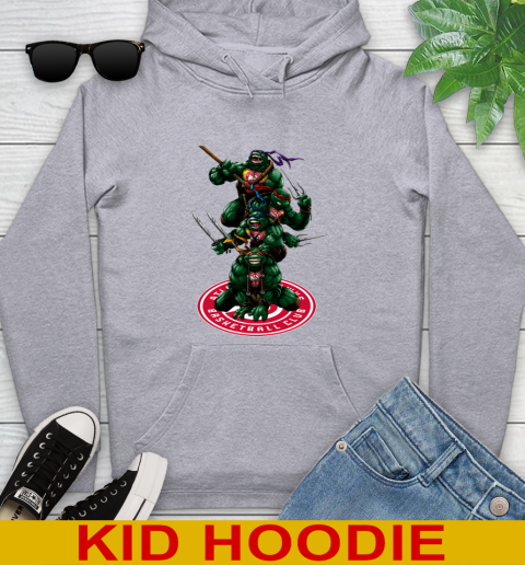 NBA Basketball Atlanta Hawks Teenage Mutant Ninja Turtles Shirt Youth Hoodie 6