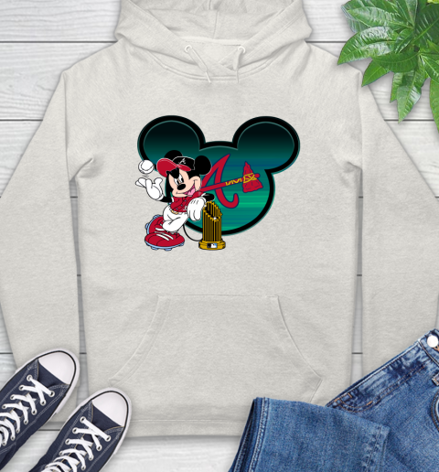 MLB Atlanta Braves The Commissioner's Trophy Mickey Mouse Disney Hoodie 12