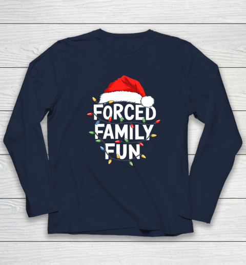 Forced Family Fun Shirt Christmas Pajamas Long Sleeve T-Shirt 2