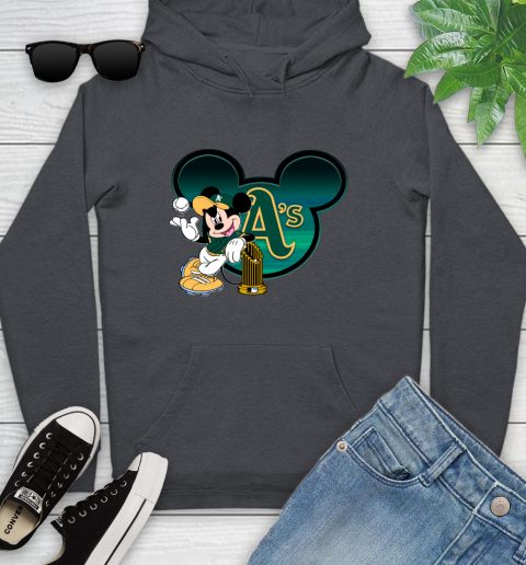 MLB Oakland Athletics The Commissioner's Trophy Mickey Mouse Disney Youth Hoodie 8