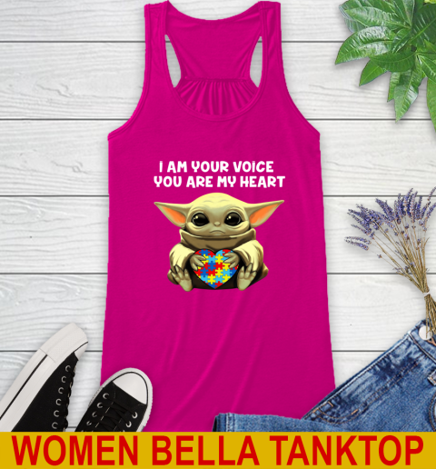 I Am Your Voice You Are My Heart Baby Yoda Autism Awareness Shirt 42