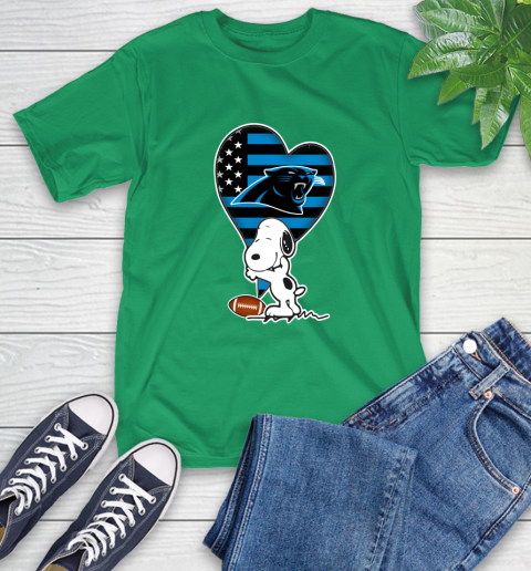 Carolina Panthers NFL Football The Peanuts Movie Adorable Snoopy T-Shirt 7
