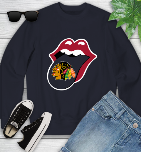 Chicago Blackhawks NHL Hockey Lips I Root For My Team Adoring Fan 117