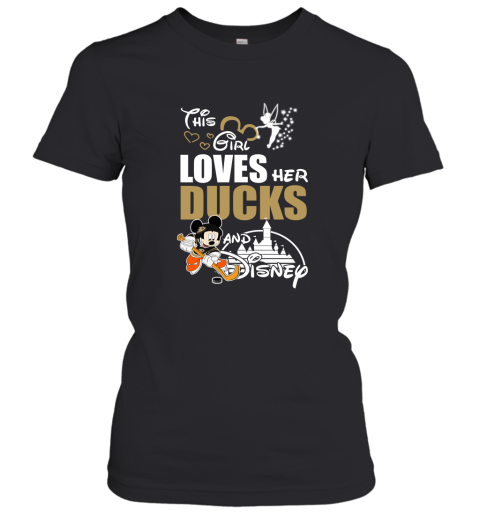 This Girl Love Her Anaheim Ducks And Mickey Disney Women's T-Shirt