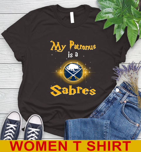 NHL Hockey Harry Potter My Patronus Is A Buffalo Sabres Women's T-Shirt 9