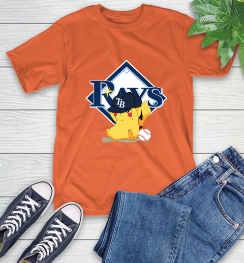 MLB Pikachu Baseball Sports Tampa Bay Rays T-Shirt 5