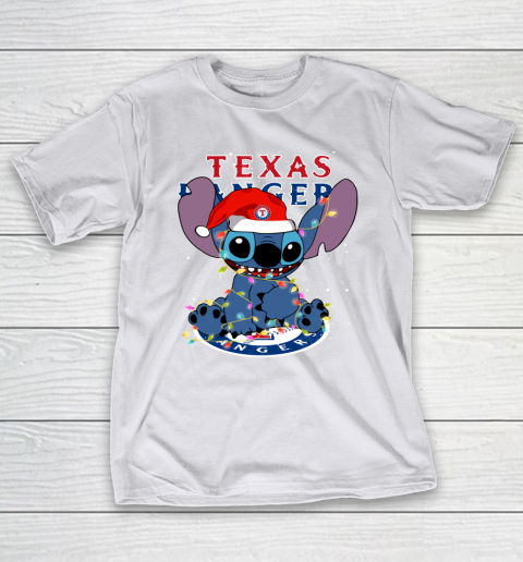 Texas Rangers MLB noel stitch Baseball Christmas T-Shirt 9