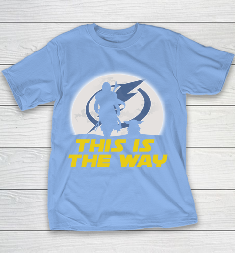 Tampa Bay Lightning NHL Ice Hockey Star Wars Yoda And Mandalorian This Is The Way Youth T-Shirt 8