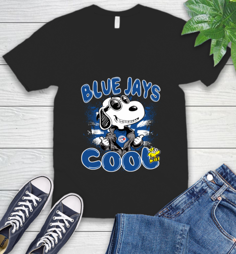MLB Baseball Toronto Blue Jays Cool Snoopy Shirt V-Neck T-Shirt