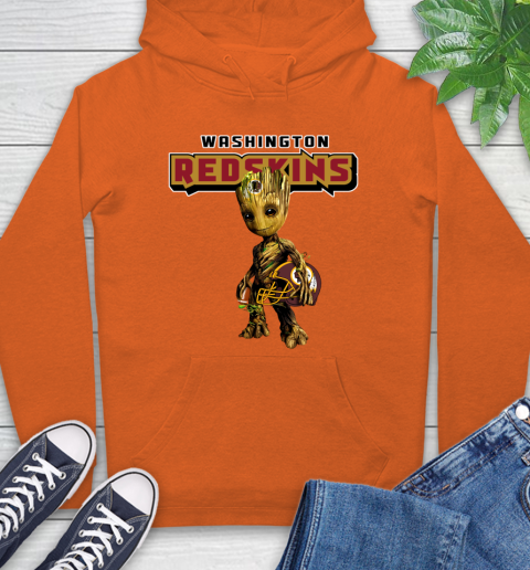 Washington Redskins NFL Football Groot Marvel Guardians Of The Galaxy Hoodie 5