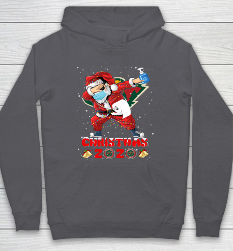 Minnesota Wild Funny Santa Claus Dabbing Christmas 2020 NHL Hoodie 4