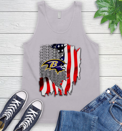 Baltimore Ravens NFL Football American Flag Tank Top 3