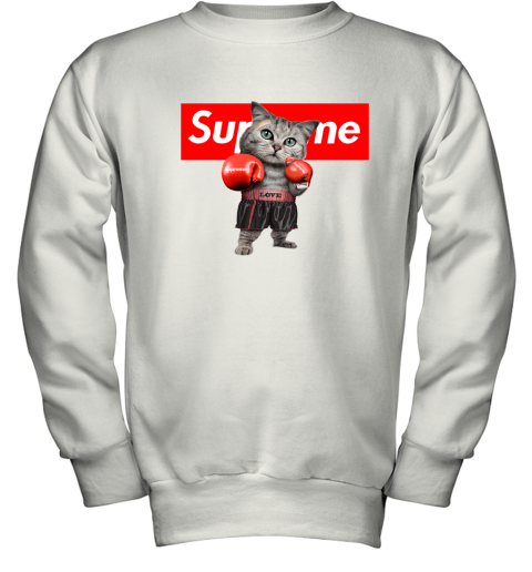 Supreme Boxing CatSupreme Boxing Cat Youth Sweatshirt