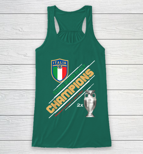 Italy Champions 2020 Euro Forza Azzurri Italia Football Racerback Tank 5