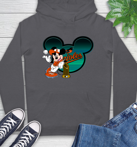 MLB Baltimore Orioles The Commissioner's Trophy Mickey Mouse Disney Hoodie 7