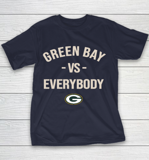 Green Bay Packers Vs Everybody Youth T-Shirt 2