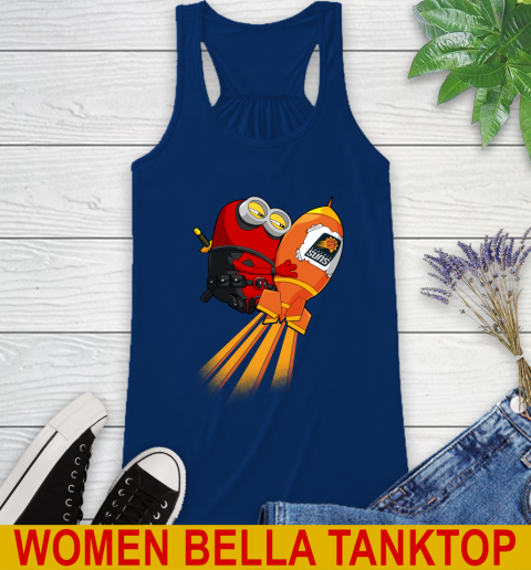 NBA Basketball Phoenix Suns Deadpool Minion Marvel Shirt Racerback Tank 7