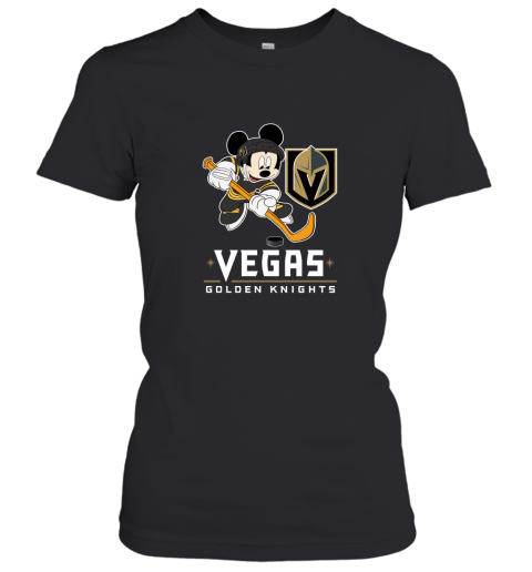 NHL Hockey Mickey Mouse Team Vegas Golden Knights Women's T-Shirt