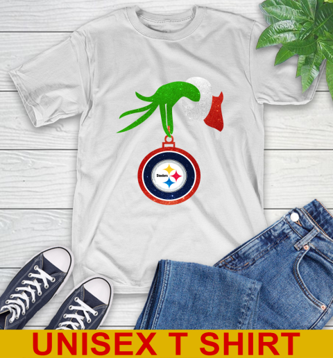 Pittsburgh Steelers Grinch Merry Christmas NFL Football T-Shirt