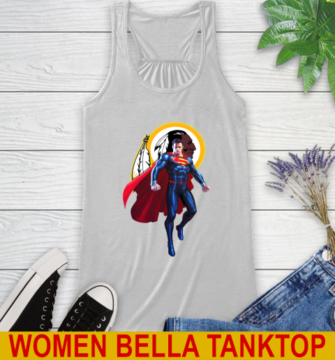 NFL Superman DC Sports Football Washington Redskins Racerback Tank