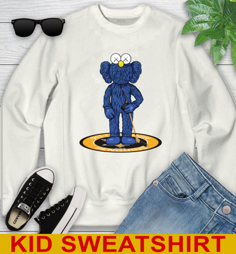 NHL Hockey Pittsburgh Penguins Kaws Bff Blue Figure Shirt Youth Sweatshirt