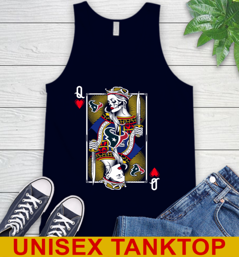 NFL Football Houston Texans The Queen Of Hearts Card Shirt Tank Top 2
