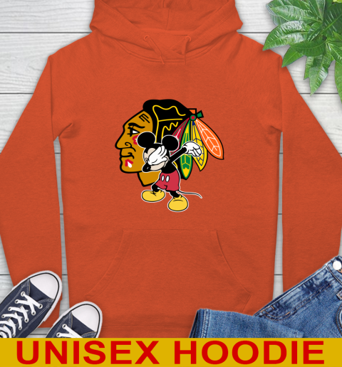 Chicago Blackhawks NHL Hockey Dabbing Mickey Disney Sports Hoodie 5