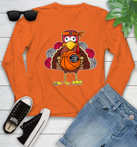 Toronto Raptors Turkey thanksgiving day Youth Long Sleeve 4