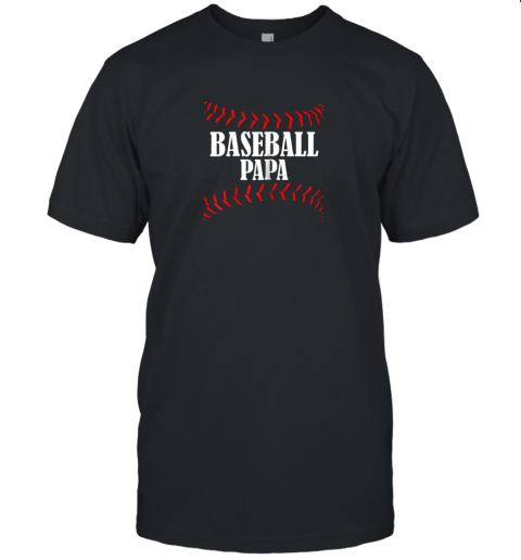 Baseball Papa Shirt Baseball Grandpa Grandfather Unisex Jersey Tee