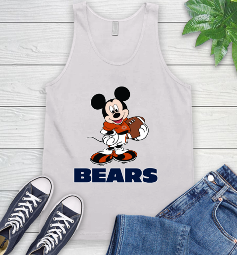 NFL Football Chicago Bears Cheerful Mickey Mouse Shirt Tank Top 2