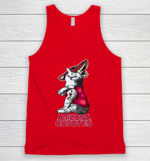 NHL My Cat Loves Arizona Coyotes Hockey Tank Top 5