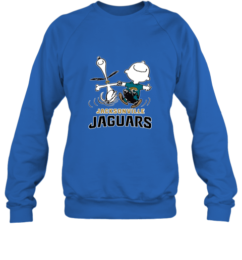 Snoopy And Charlie Brown Happy Jacksonville Jaguars Fans Sweatshirt 