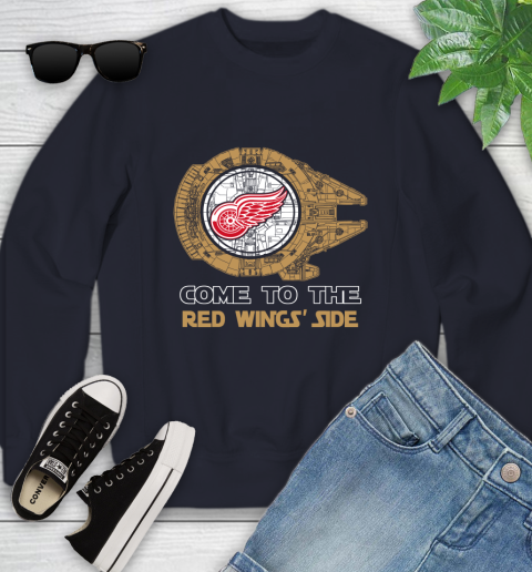 NHL Come To The Detroit Red Wings Wars Hockey Sports Youth Sweatshirt 2