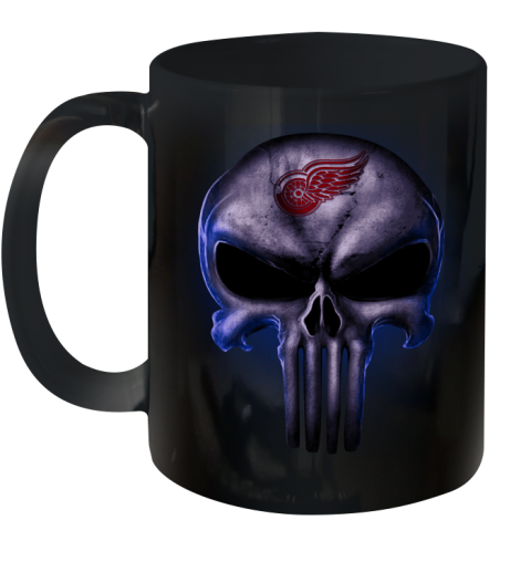 Detroit Red Wings NHL Hockey Punisher Skull Sports Ceramic Mug 11oz