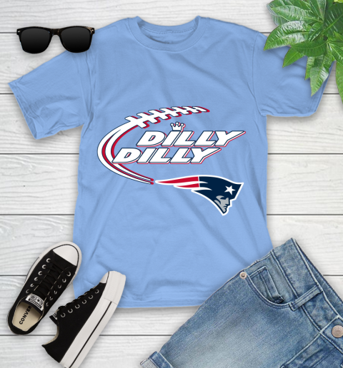 NFL New England Patriots Dilly Dilly Football Sports Youth T-Shirt 11