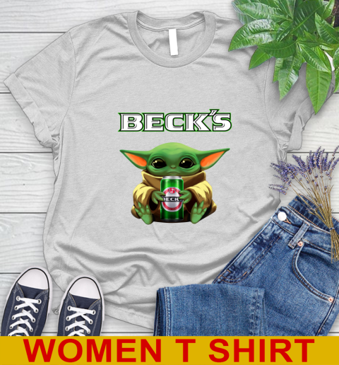 Star Wars Baby Yoda Hugs Beck's Beer Shirt 89