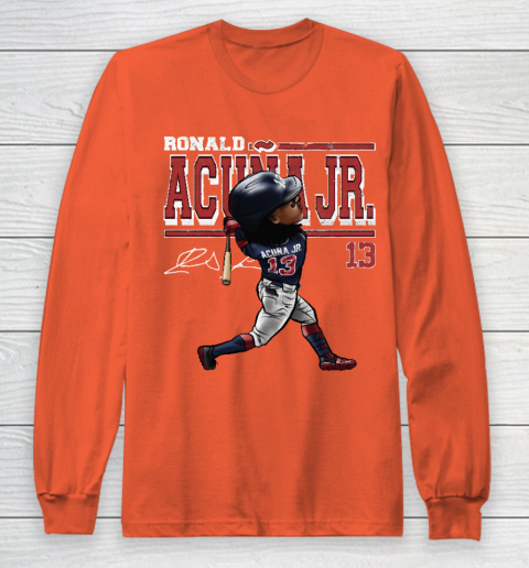 Ronald Acuna Jr Cartoon Long Sleeve T-Shirt 3