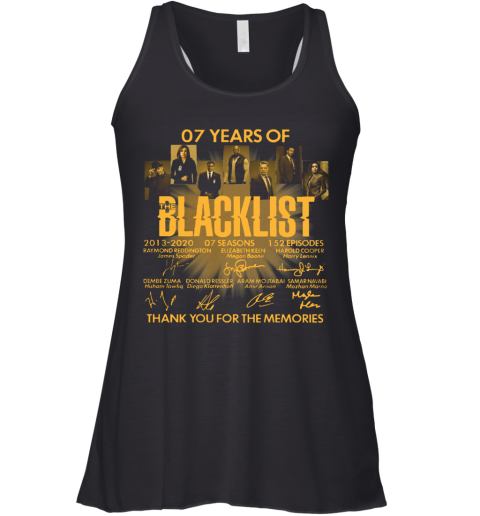 07 Years Of The Blacklist Racerback Tank
