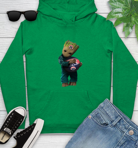 NBA Groot Guardians Of The Galaxy Basketball Sports Washington Wizards Youth Hoodie 7